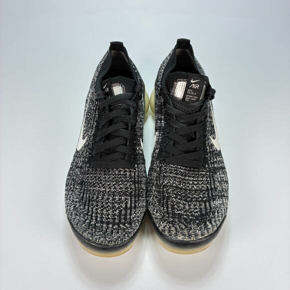 Nike Air VaporMax Flyknit 3 Oreo Running Shoes Sneakers AJ6910-001 Womens Sz 8.5 - Picture 3 of 10